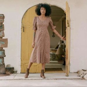 Christy Dawn Lennon Dress in Magenta Blooming Vine